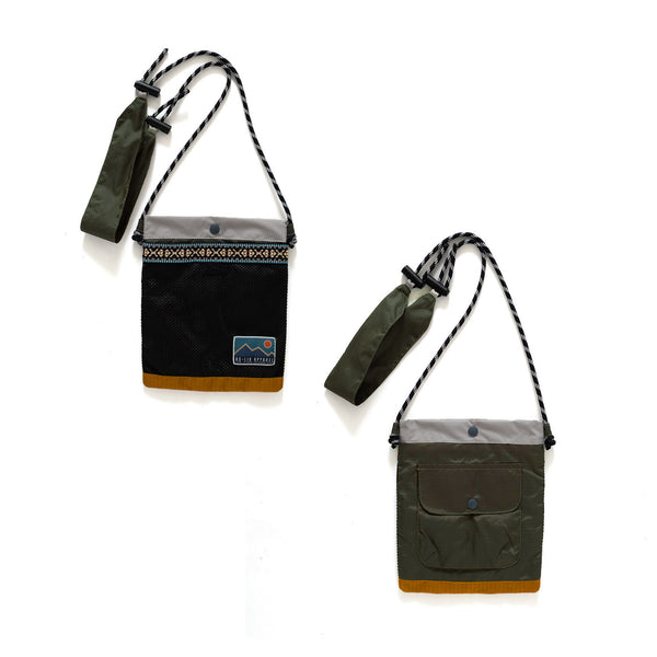 (YB468) 2 Face Outdoor Tape Strap Shoulder Bag