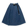 (YD008) Belted Pleated Midi Skirt