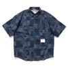 (YS295) Jacquard Denim Short Sleeve Shirt