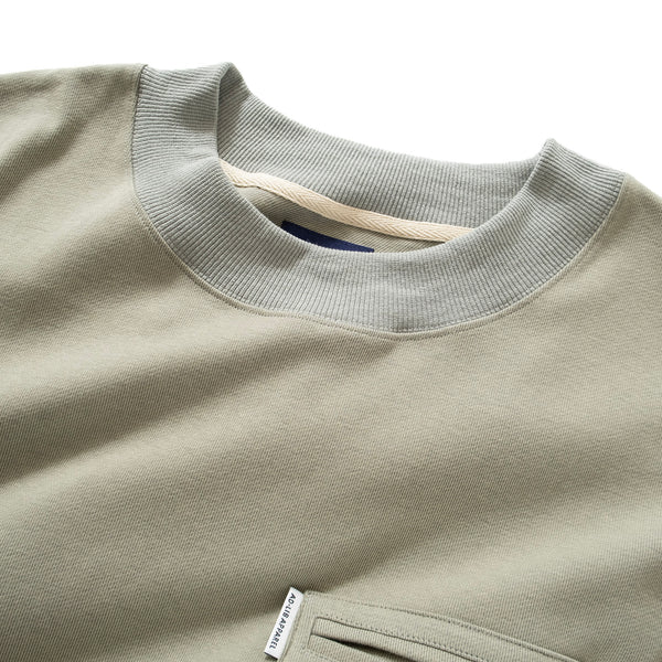 (YT1144) Contrast Sleeve Twill Tee