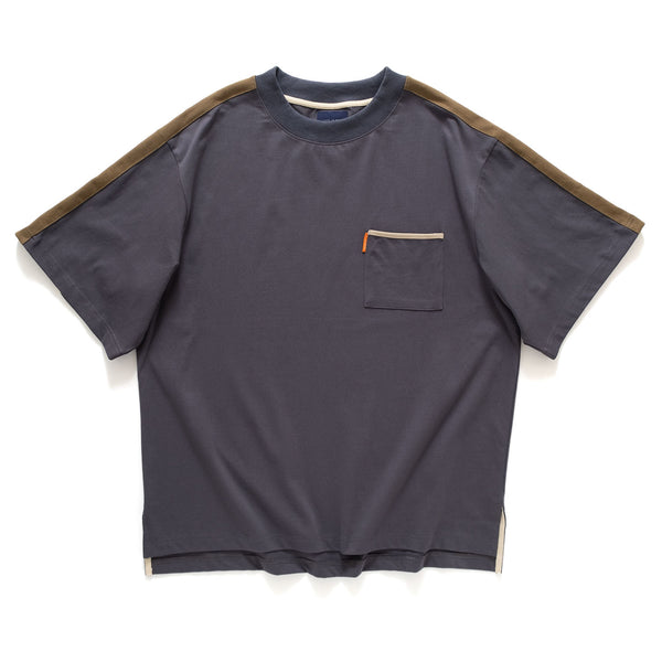 (YT1200) Paisley Sleeves Patchwork Tee