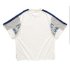 (YT1200) Paisley Sleeves Patchwork Tee