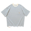(YT1678) Border Drawstrings Pocket Tee