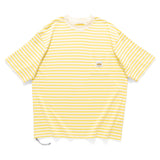 (YT1678) Border Drawstrings Pocket Tee