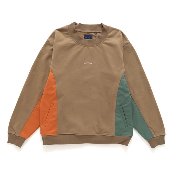 (YW421) Side Panel Crewneck Sweater