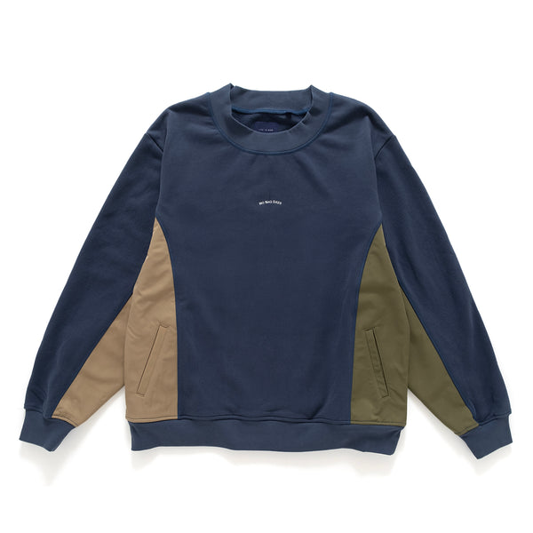 (YW421) Side Panel Crewneck Sweater