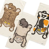 (ZA490) Lazy Cat Graphic Towel Set (3 Pieces)