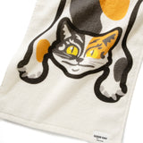 (ZA490) Lazy Cat Graphic Towel Set (3 Pieces)