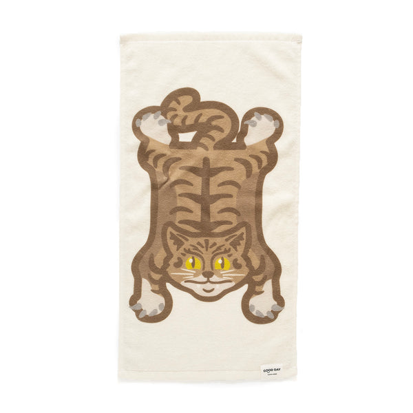 (ZA490) Lazy Cat Graphic Towel Set (3 Pieces)