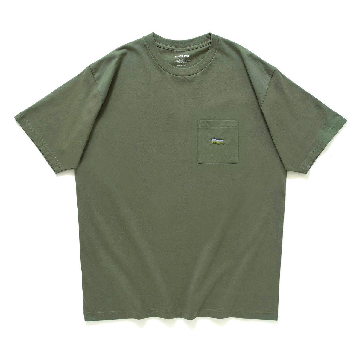(ZT1960) Flag Embroidery Pocket Tee (Online Exclusive)