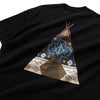 (ZT1129) Native American Tent Graphic Pocket Tee