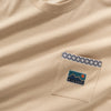 (ZT1129) Native American Tent Graphic Pocket Tee