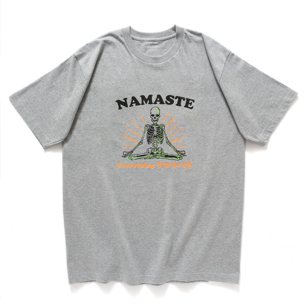 (ZT1133) Namaste Skeleton Graphic Tee