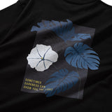 (ZT1179) Moon Flower Graphic Pocket Tee
