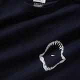 (ZT1192) Shark Teeth Patchwork Graphic Tee