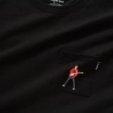 (ZT1193) The Rock n Roll Lengend Embroidery Pocket Tee