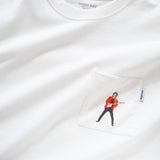 (ZT1193) The Rock n Roll Lengend Embroidery Pocket Tee