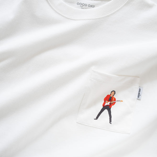 (ZT1193) The Rock n Roll Lengend Embroidery Pocket Tee