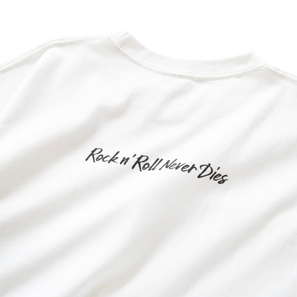 (ZT1194) Rock n Roll Never Dies Embroidery Pocket Tee