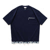 (ZT1202) Tie Dye Paisley Fake Layer Tee