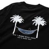 (ZT1212) Let's Hang Out Patchwork Graphic Tee