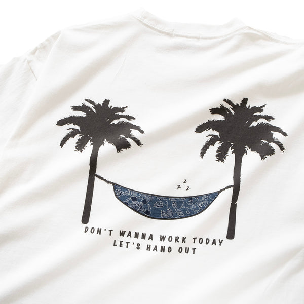 (ZT1212) Let's Hang Out Patchwork Graphic Tee