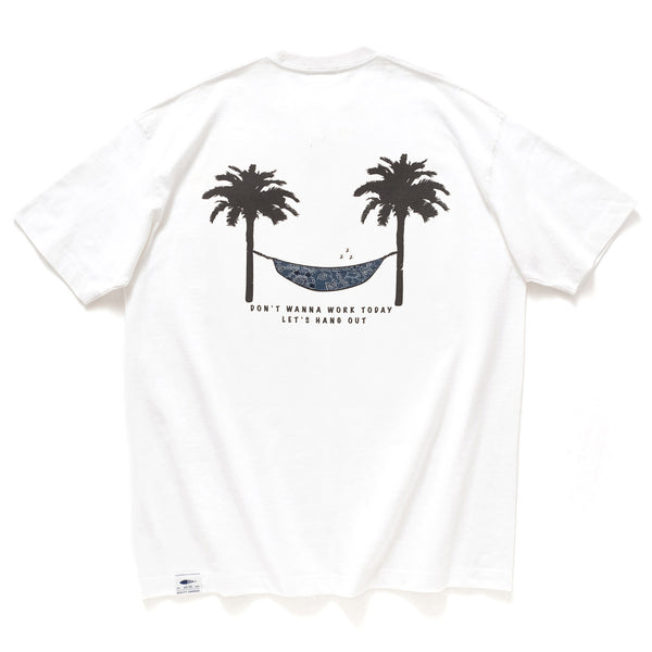(ZT1212) Let's Hang Out Patchwork Graphic Tee