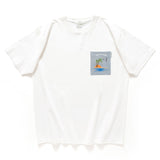 (ZT1227) Palm Tree Embroidery Pocket Tee