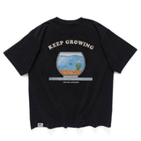 (ZT1236) Fish Bowl Graphic Pocket Tee