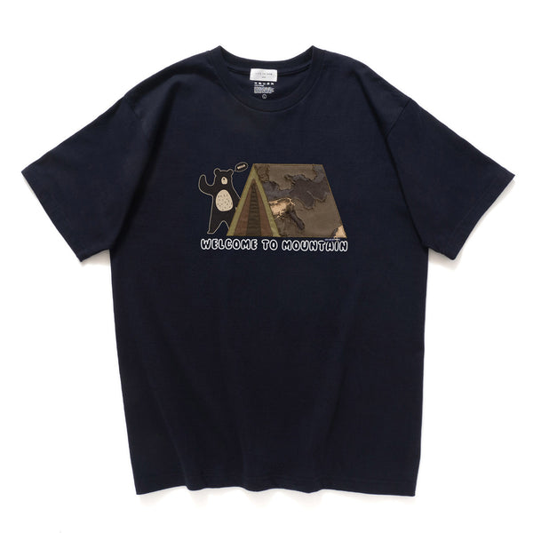 (ZT1248) Camouflage Tent Bear Patchwork Tee