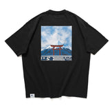 (ZT1257) Fuji & Torii Graphic Pocket Tee