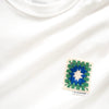 (ZT1264) Crochet Patch Tee