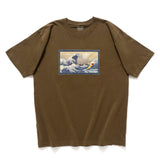 (ZT1270) Surfing in Ukiyoe Embroidery Tee