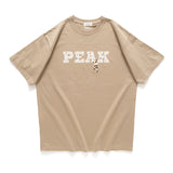 (ZT1272) Peak Climbing Graphic Embroidery Tee