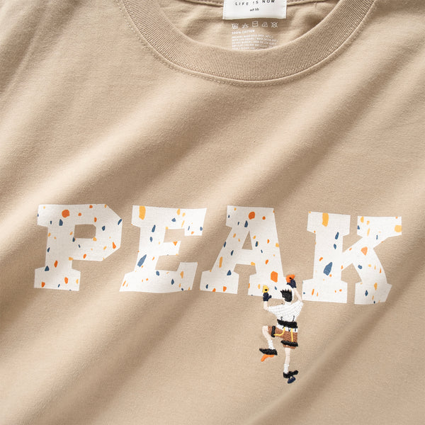 (ZT1272) Peak Climbing Graphic Embroidery Tee