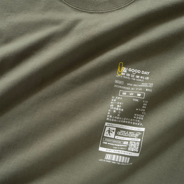 (ZT1274) Japan Receipt Graphic Tee