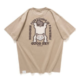 (ZT1277) Lazy Cat Graphic Tee