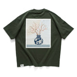 (ZT1279) Sakura Patchwork Graphic Tee