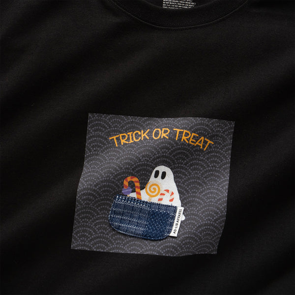 (ZT1281) Halloween Graphic Patchwork Tee