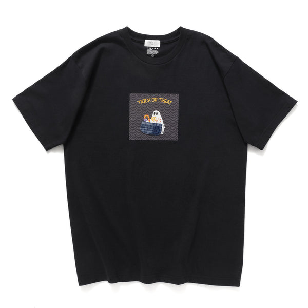 (ZT1281) Halloween Graphic Patchwork Tee