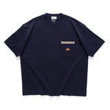 (ZT1293) Buffalo Skull Graphic Pocket Tee