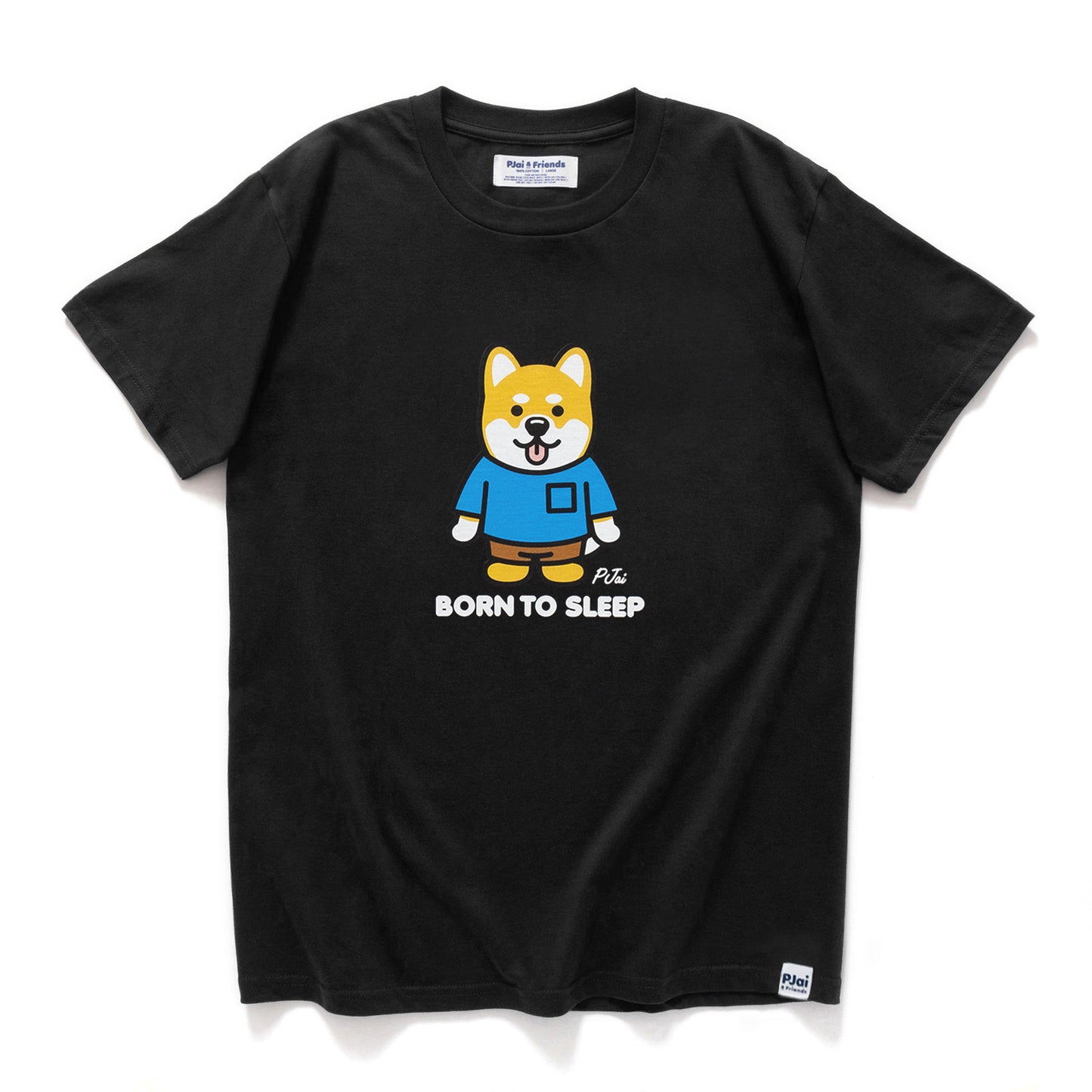 (ZT1300) 藍衣P仔圖案Tee