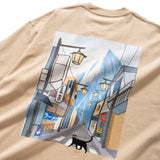 (ZT1377) Fuji Street Cat Embroidery Tee