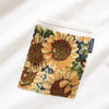 (ZT1382) Sunflower Embroidery Two Pockets Tee