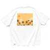 (ZT1382) Sunflower Embroidery Two Pockets Tee