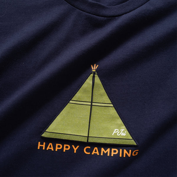 (ZT1392) Happy Camping Graphic Tee