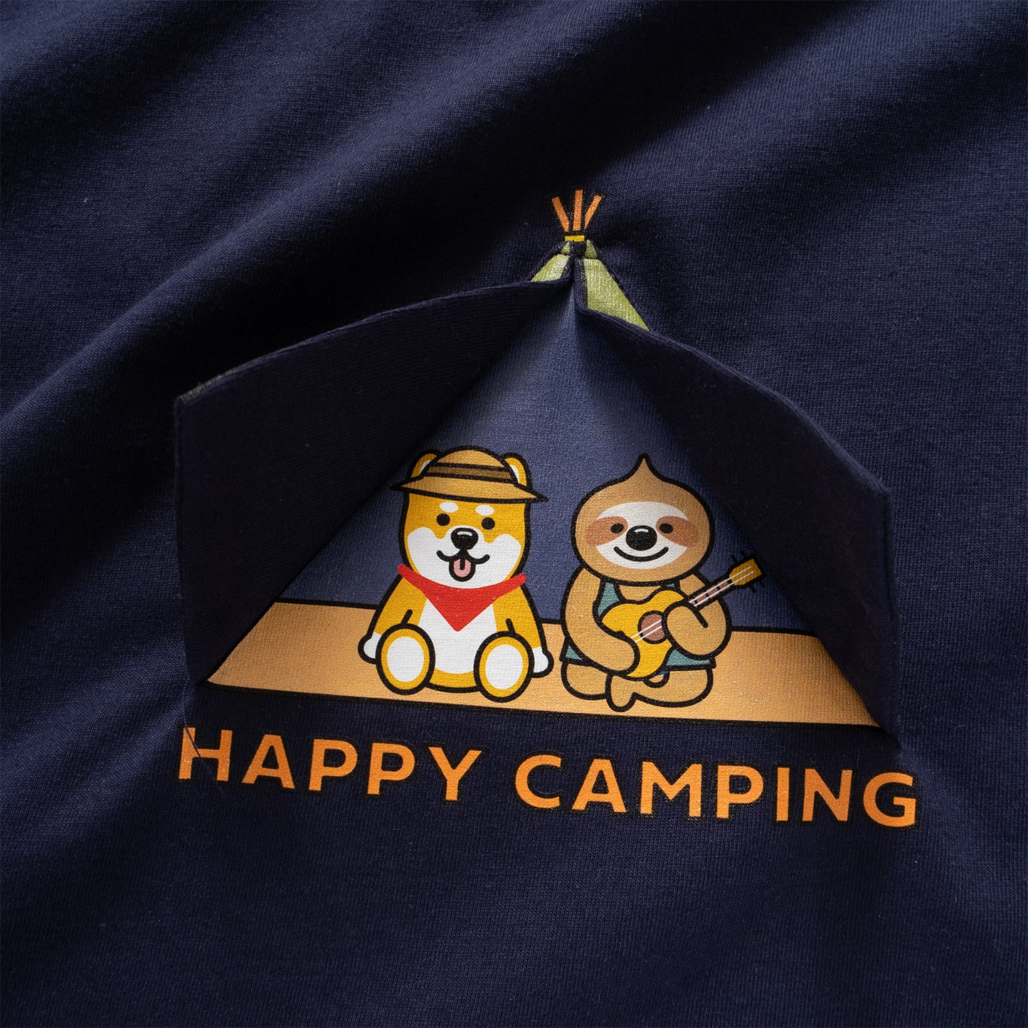 (ZT1392) P仔Happy Camping圖案Tee