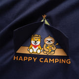 (ZT1392) Happy Camping Graphic Tee