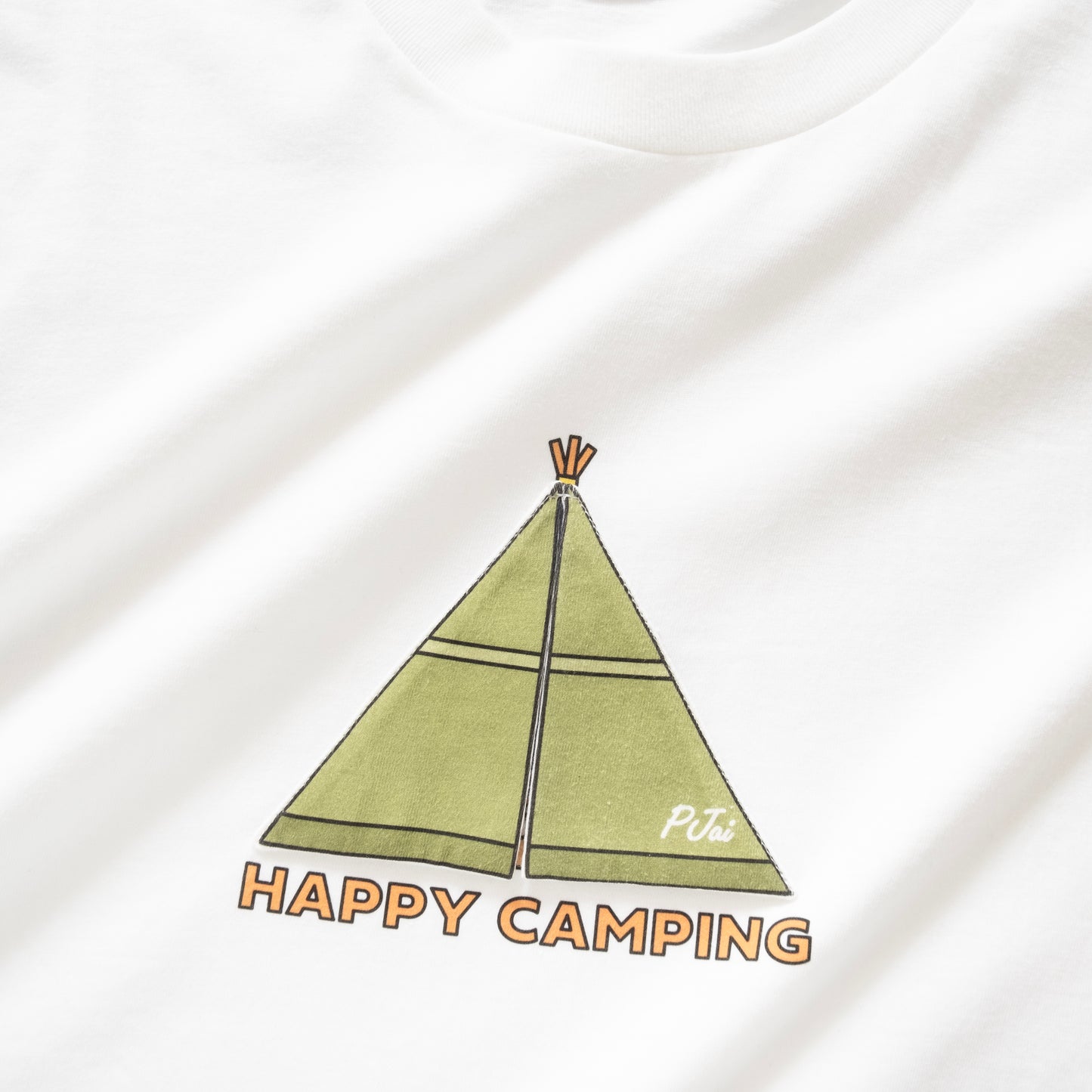 (ZT1392) P仔Happy Camping圖案Tee