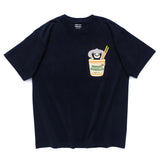 (ZT1397) Panda Noodles Pocket Tee